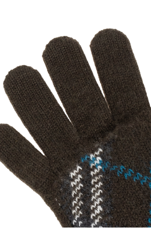Burberry gloves kids green discount